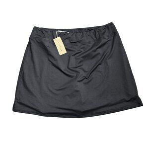 NWT | Ekouaer Black Athletic Skort | Built-In Shorts | Activewear | XXL
